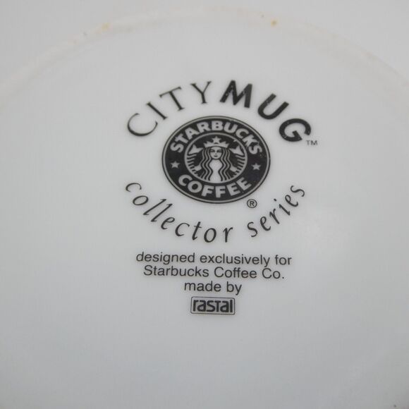 Starbucks Lebanon City Collector Series Coffee Mug Cup 2002 White & Green - Picture 8 of 12